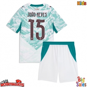 Portugal Joao Neves #15 Replica Away Stadium Kit for Kids World Cup 2026 Short Sleeve (+ pants)